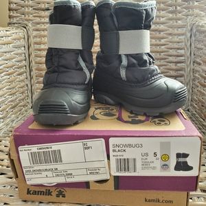 Kamik Snowbug 3 Toddler Snow Boots Black size 5